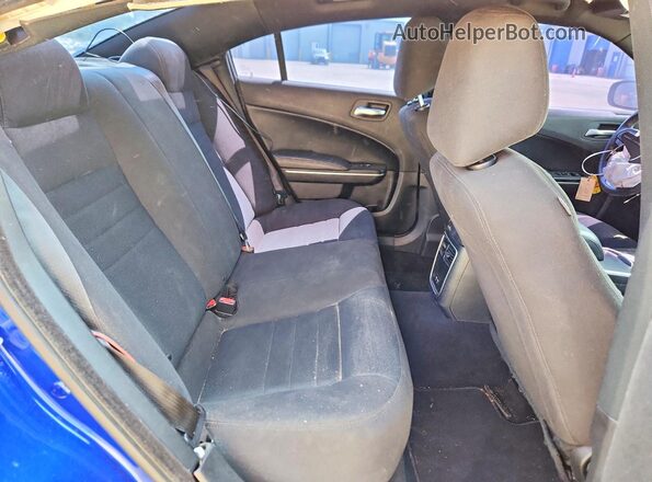 2C3CDXAT2KH579305 2019 DODGE CHARGER Blue Հետևի նստատեղերի տեսք
