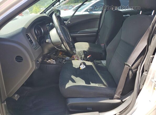 2C3CDXAT3GH247185 2016 DODGE CHARGER Silver Front interior view