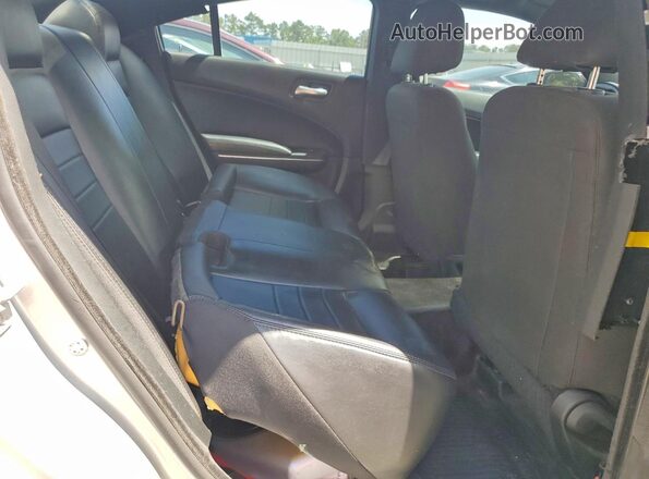 2C3CDXAT3GH247185 2016 DODGE CHARGER Silver Rear seats view