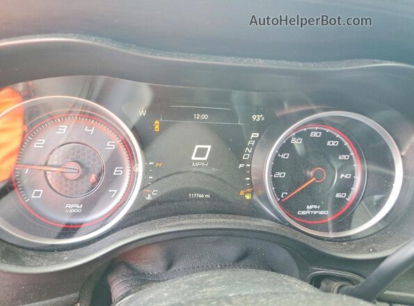 2C3CDXAT3GH247185 2016 DODGE CHARGER Silver Instrument cluster view