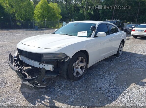 2C3CDXAT5GH144236 2016 DODGE CHARGER White Vista tres cuartos delantera izquierda