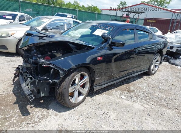 2C3CDXAT5GH228833 2016 DODGE CHARGER Black Przód lewy