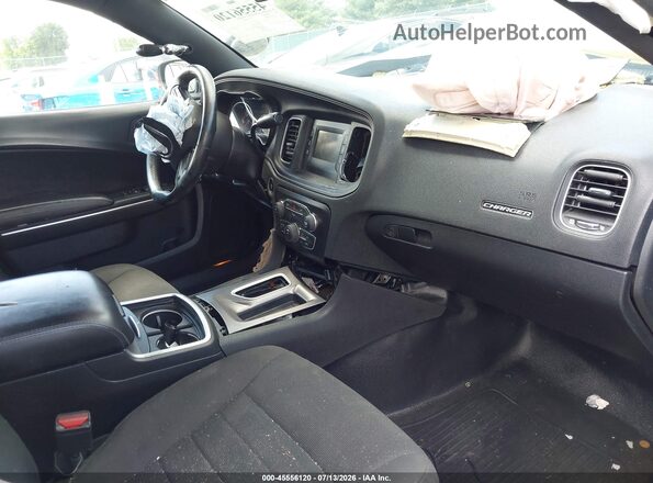 2C3CDXAT5GH228833 2016 DODGE CHARGER Black Widok wnętrza z przodu