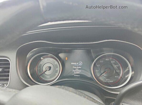 2C3CDXAT6KH592414 2019 DODGE CHARGER White Instrument cluster view