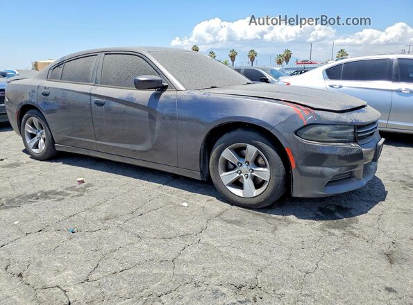 2C3CDXBG0GH199016 2016 DODGE CHARGER Gray Front right