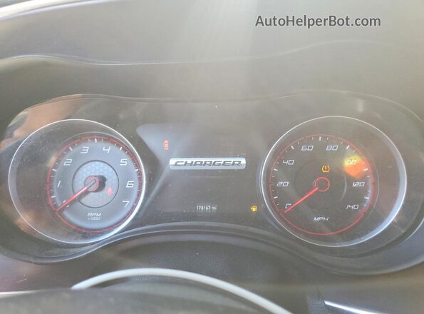 2C3CDXBG0GH199016 2016 DODGE CHARGER Gray Instrument cluster view