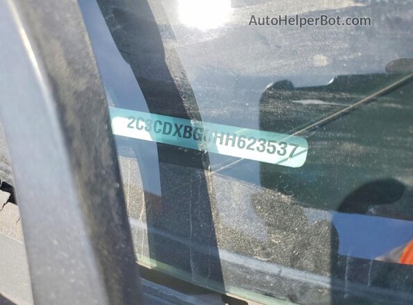 2C3CDXBG0HH623537 2017 DODGE CHARGER Black Vista del compartimento del motor
