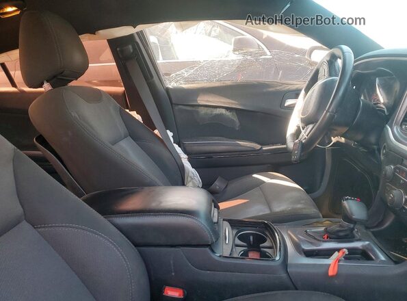 2C3CDXBG0HH623537 2017 DODGE CHARGER Black Vista interior delantera