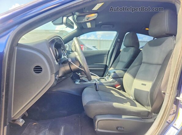 2C3CDXBG0HH627863 2017 DODGE CHARGER Blue წინა სალონის ხედი