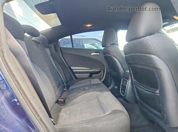 2C3CDXBG0HH627863 2017 DODGE CHARGER Blue უკანა სავარძლების ხედი