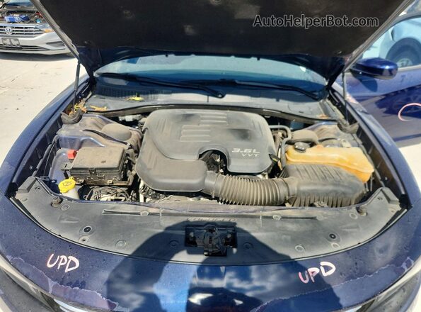 2C3CDXBG0HH627863 2017 DODGE CHARGER Blue უკანა სალონის ხედი