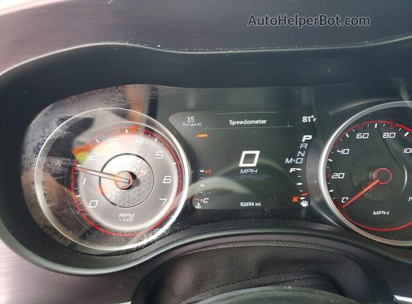2C3CDXBG0JH232118 2018 DODGE CHARGER Red Vista del cuadro de instrumentos