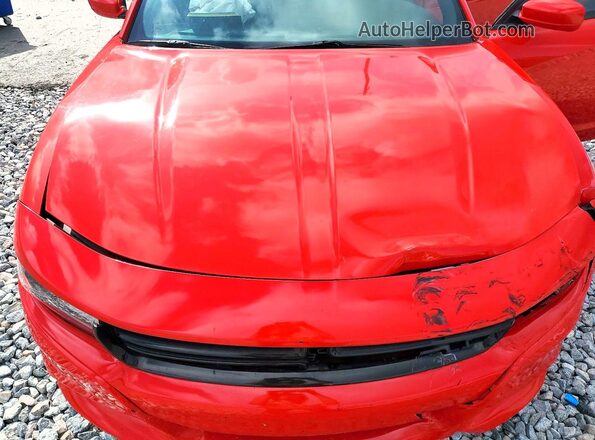 2C3CDXBG0JH232118 2018 DODGE CHARGER Red Vista interior trasera