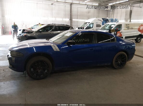 2C3CDXBG0KH507018 2019 DODGE CHARGER Blue 