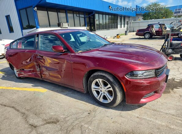 2C3CDXBG0KH640815 2019 DODGE CHARGER Burgundy Առջևի աջ
