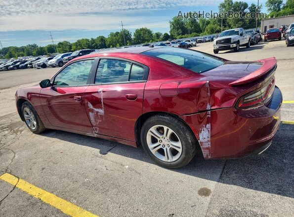 2C3CDXBG0KH640815 2019 DODGE CHARGER Burgundy Հետևի ձախ