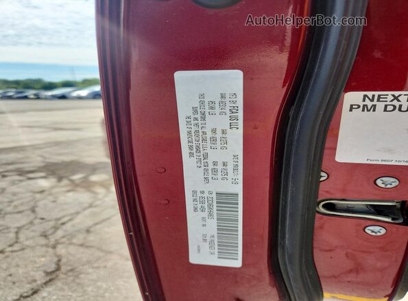 2C3CDXBG0KH640815 2019 DODGE CHARGER Burgundy VIN կոդի պիտակի տեսք