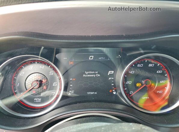 2C3CDXBG0KH664306 2019 DODGE CHARGER White Instrument cluster view