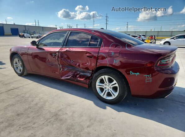 2C3CDXBG0KH673197 2019 DODGE CHARGER Maroon უკანა მარცხენა