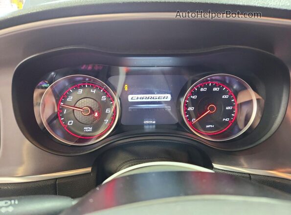 2C3CDXBG0KH711270 2019 DODGE CHARGER Gray Widok zestawu wskaźników