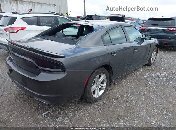 2C3CDXBG0KH725363 2019 DODGE CHARGER Gray Задня права чверть
