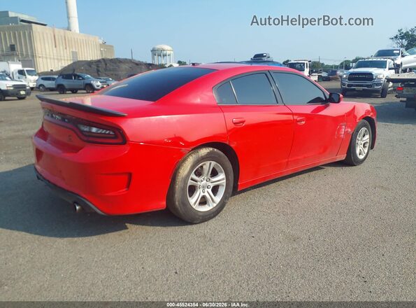 2C3CDXBG0LH204161 2020 DODGE CHARGER Красный Задняя правая четверть