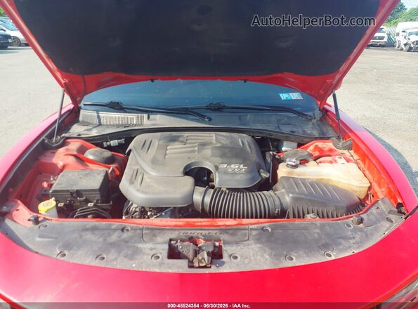 2C3CDXBG0LH204161 2020 DODGE CHARGER Красный Вид сзади
