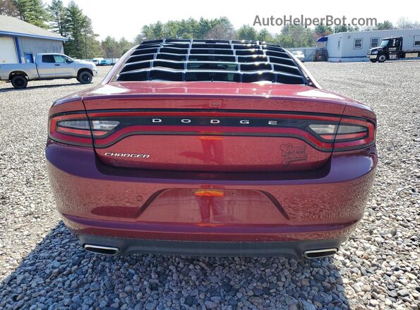2C3CDXBG0MH624522 2021 DODGE CHARGER Burgundy Rear view