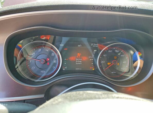 2C3CDXBG0MH624522 2021 DODGE CHARGER Burgundy Instrument cluster view