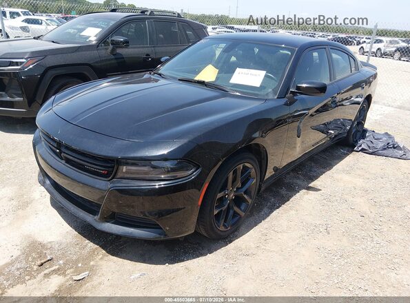 2C3CDXBG0MH633768 2021 DODGE CHARGER Black წინა მარცხენა ხედი სამი მეოთხედიდან