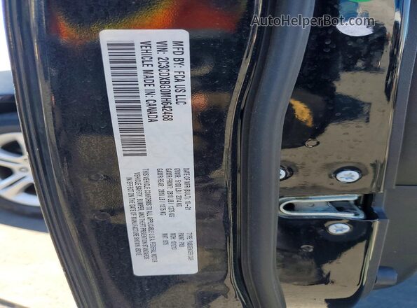 2C3CDXBG0MH642468 2021 DODGE CHARGER Black VIN sticker view