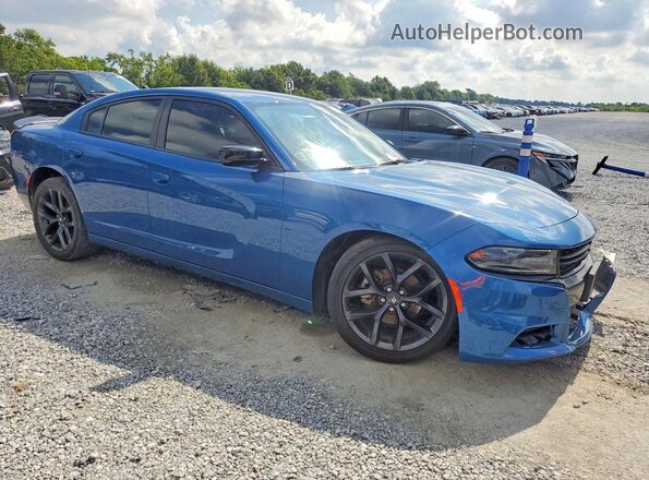 2C3CDXBG0MH682601 2021 DODGE CHARGER Blue წინა მარჯვენა