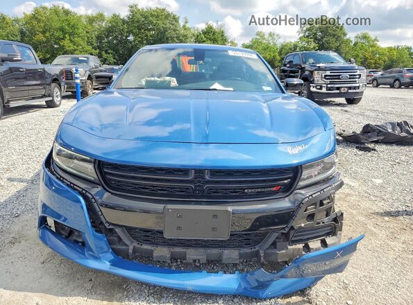 2C3CDXBG0MH682601 2021 DODGE CHARGER Blue წინა ხედი