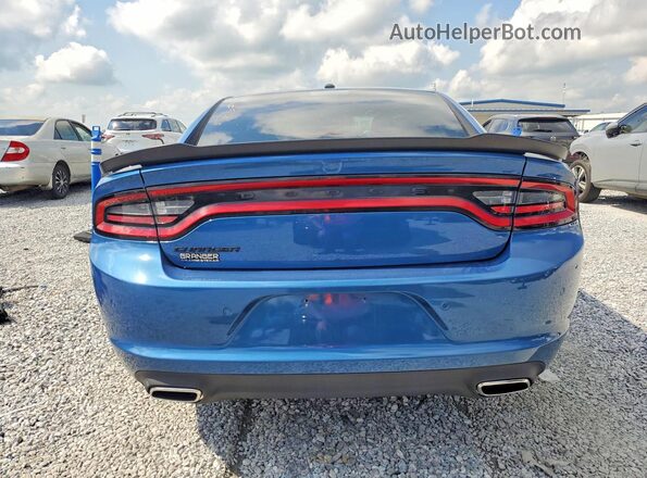 2C3CDXBG0MH682601 2021 DODGE CHARGER Blue უკანა ხედი