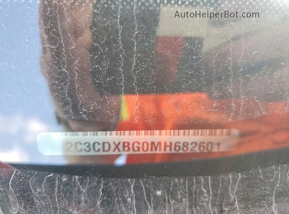 2C3CDXBG0MH682601 2021 DODGE CHARGER Blue VIN კოდის სტიკერის ხედი