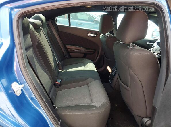 2C3CDXBG0MH682601 2021 DODGE CHARGER Blue უკანა სავარძლების ხედი