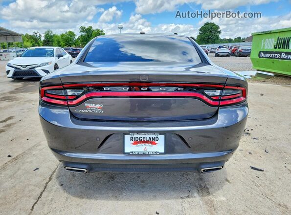 2C3CDXBG0NH118884 2022 DODGE CHARGER Charcoal Вид ззаду