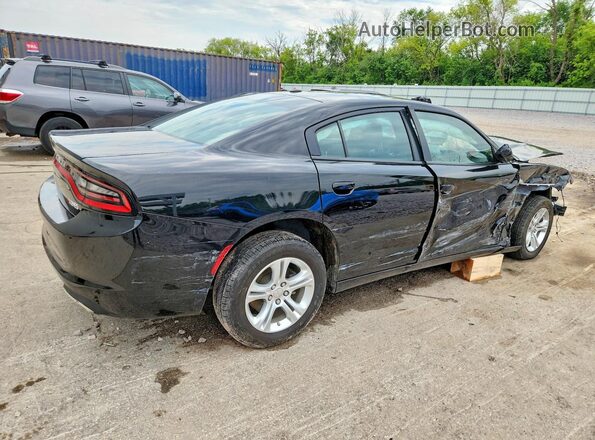 2C3CDXBG0NH192564 2022 DODGE CHARGER Black Trasero derecho