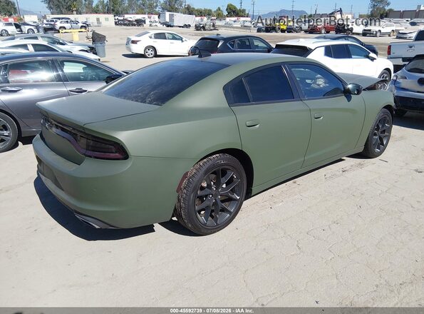 2C3CDXBG0NH243903 2022 DODGE CHARGER Green უკანა მარჯვენა