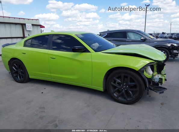 2C3CDXBG0PH535554 2023 DODGE CHARGER Green სალონის 360-გრადუსიანი ხედი