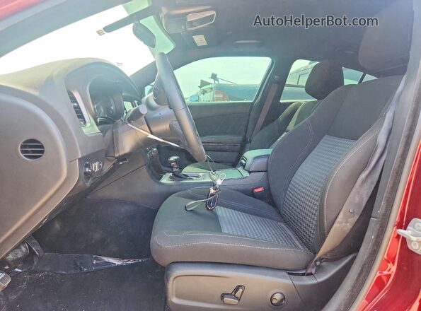 2C3CDXBG0PH547994 2023 DODGE CHARGER Maroon Front interior view