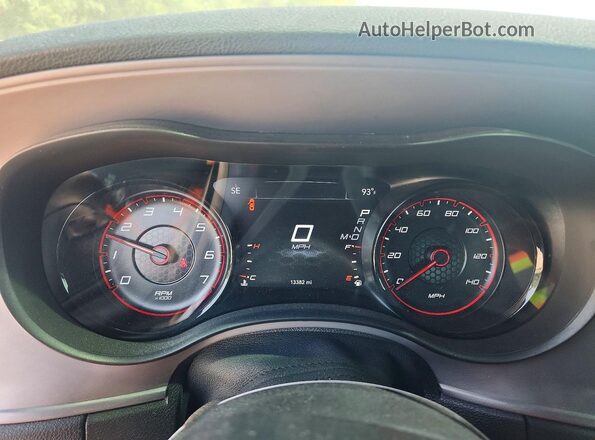 2C3CDXBG0PH547994 2023 DODGE CHARGER Maroon Instrument cluster view