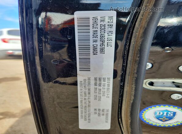 2C3CDXBG0PH579697 2023 DODGE CHARGER Black Вид наклейки з VIN-кодом