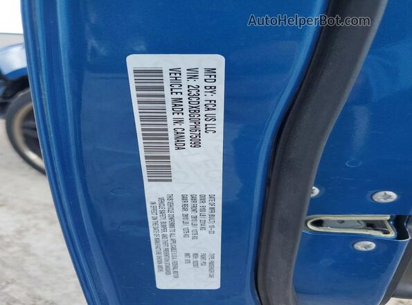 2C3CDXBG0PH675099 2023 DODGE CHARGER Blue VIN sticker view