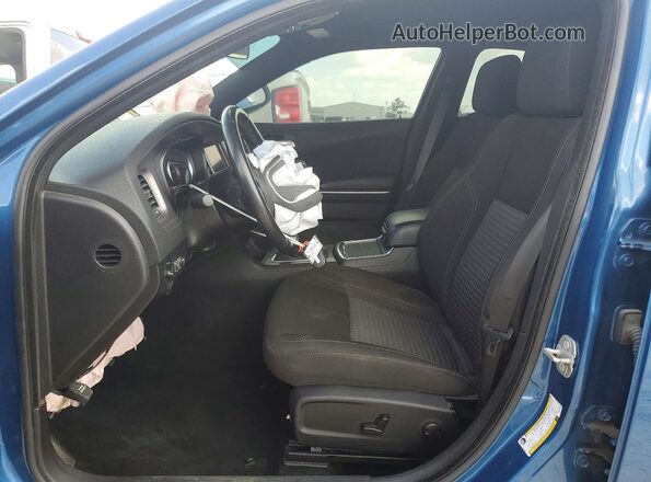 2C3CDXBG0PH675099 2023 DODGE CHARGER Blue Dashboard view