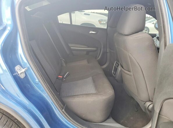 2C3CDXBG0PH675099 2023 DODGE CHARGER Blue Rear interior view
