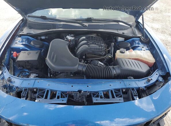 2C3CDXBG0PH675099 2023 DODGE CHARGER Blue Engine compartment view