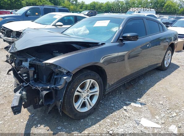 2C3CDXBG0PH698754 2023 DODGE CHARGER Серый Передняя левая четверть