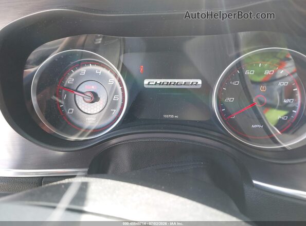 2C3CDXBG1GH228698 2016 DODGE CHARGER Black Հետևի նստատեղերի տեսք