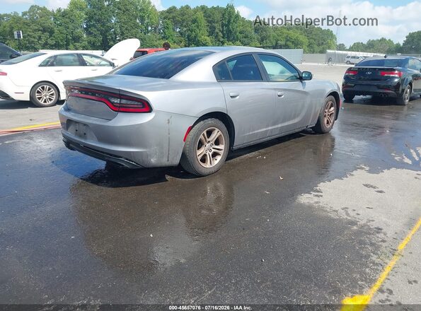 2C3CDXBG1HH532454 2017 DODGE CHARGER Silver Trasero derecho